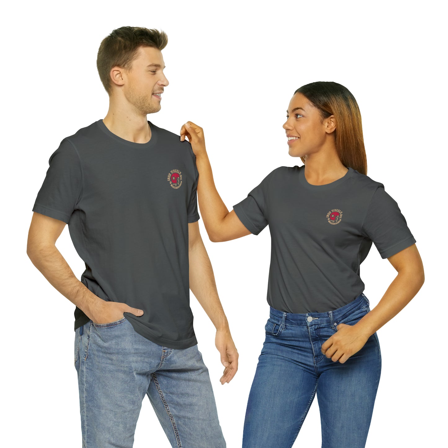 Unisex Jersey Short Sleeve Tee-Iron Wheels