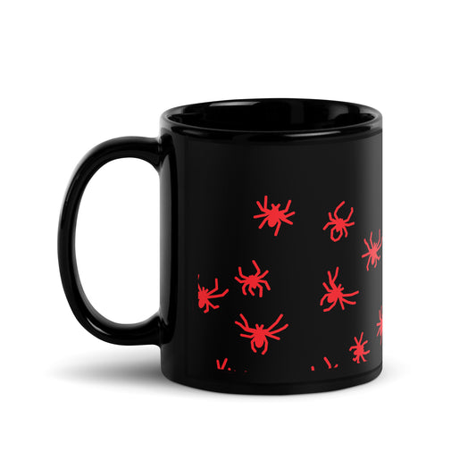 Spiders-Black Glossy Mug