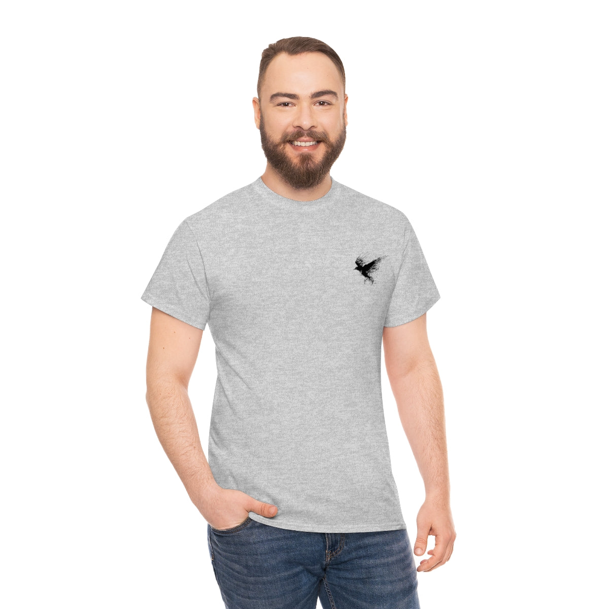Unisex Heavy Cotton Tee-Crow