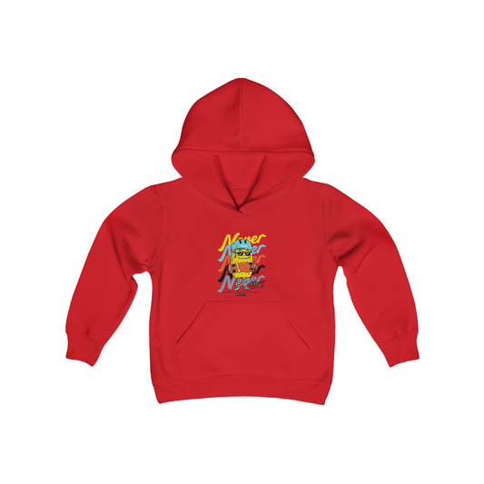 Youth Heavy Blend Hooded Sweatshirt-Never Never