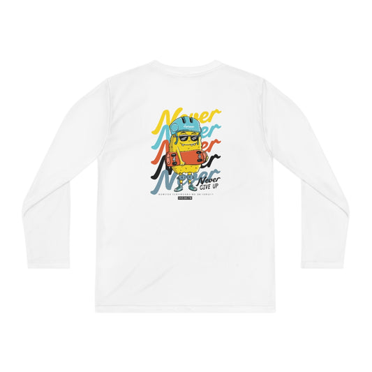 Never Never-Youth Long Sleeve Competitor Tee
