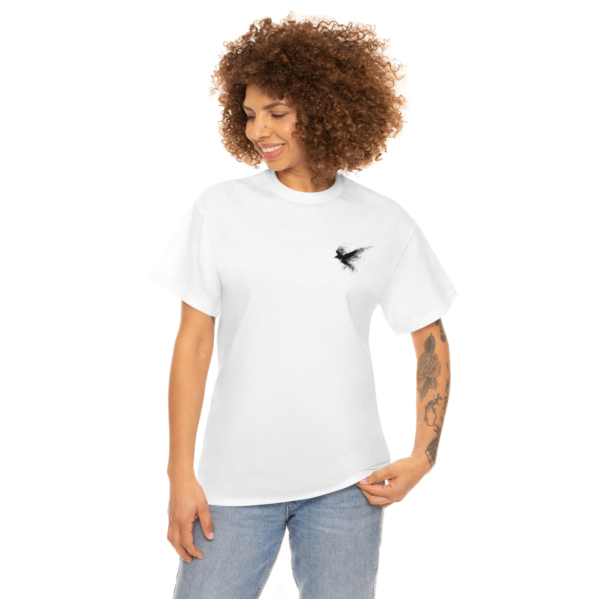 Unisex Heavy Cotton Tee-Crow
