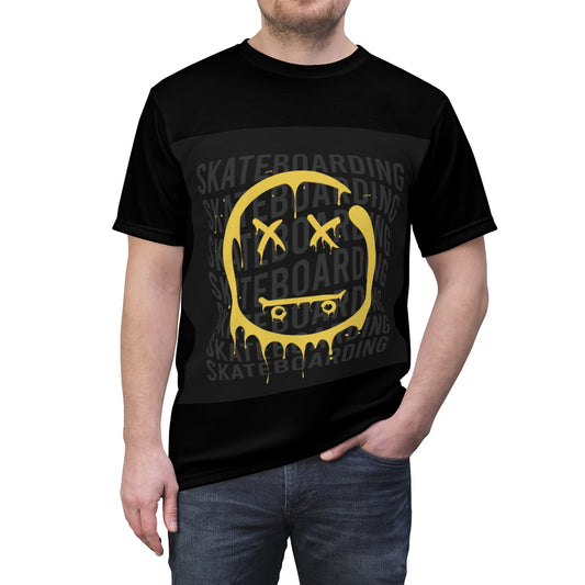 Unisex T-Shirt-Skateboard Emoji