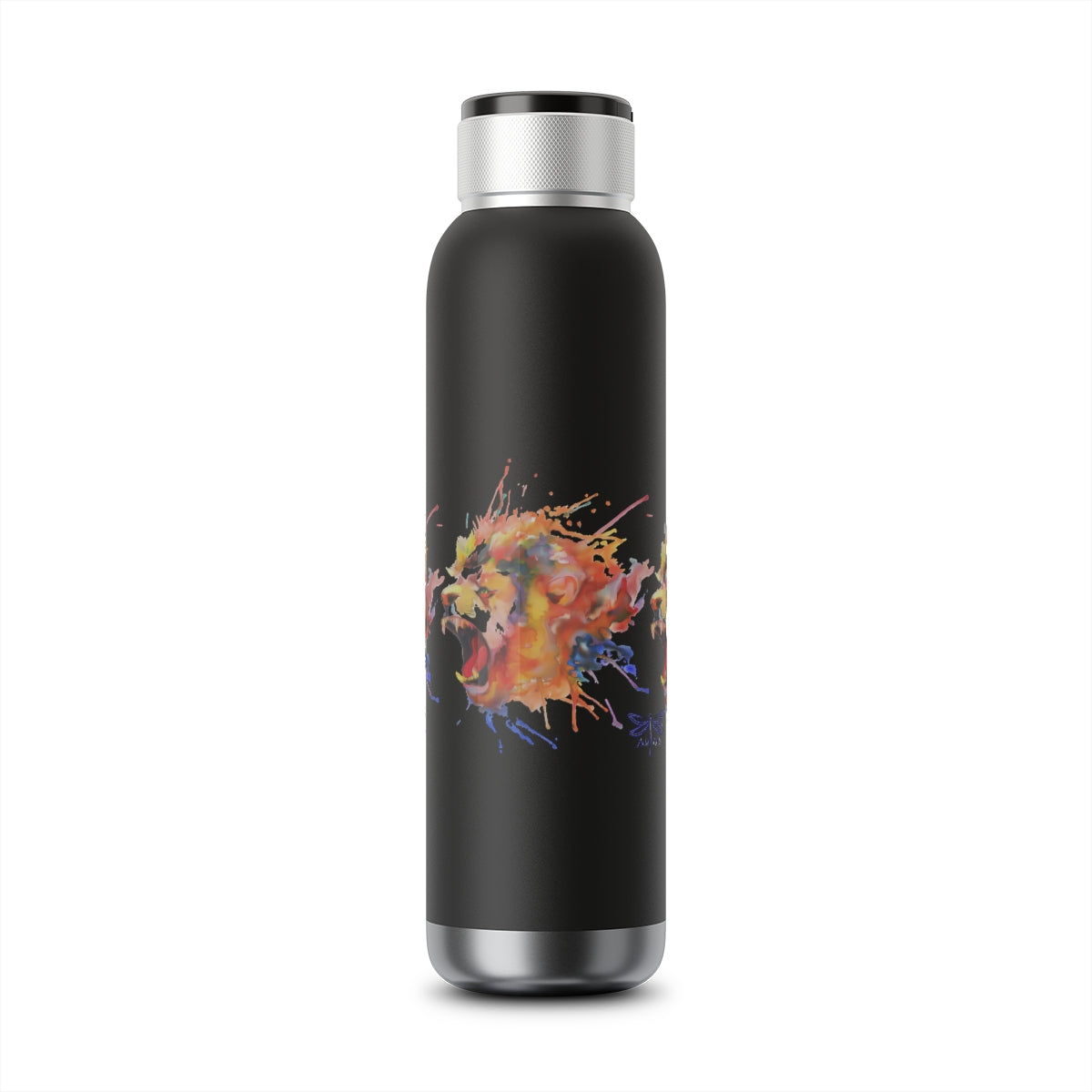Lion Flames Bottle Soundwave Copper Vacuum Audio 22oz