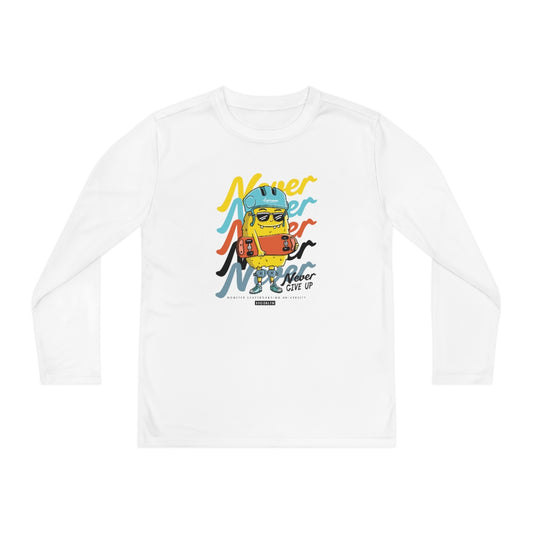 Never Never-Youth Long Sleeve Competitor Tee