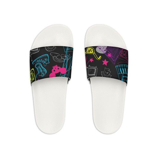Music Graphic-Women's Slide Sandals