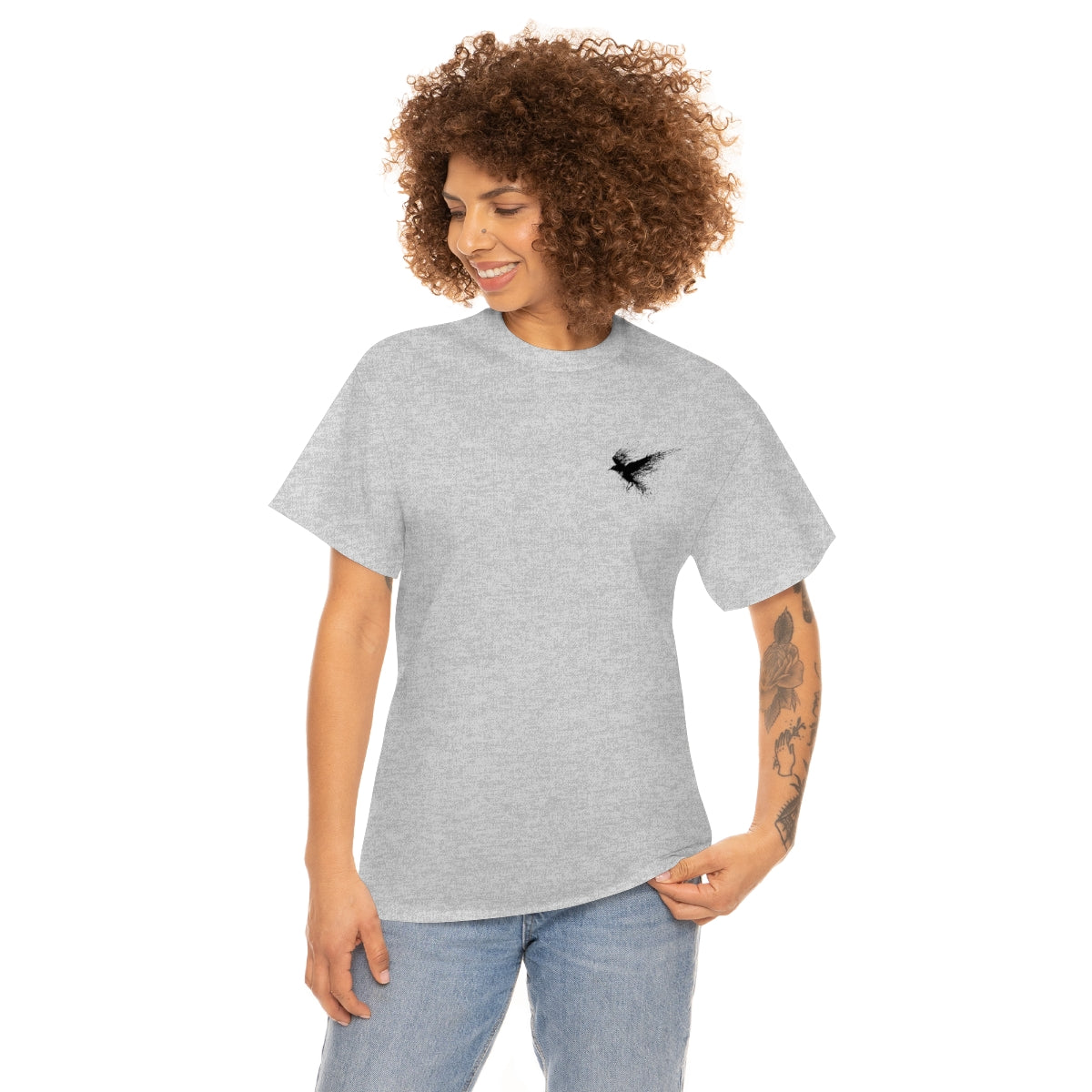 Unisex Heavy Cotton Tee-Crow