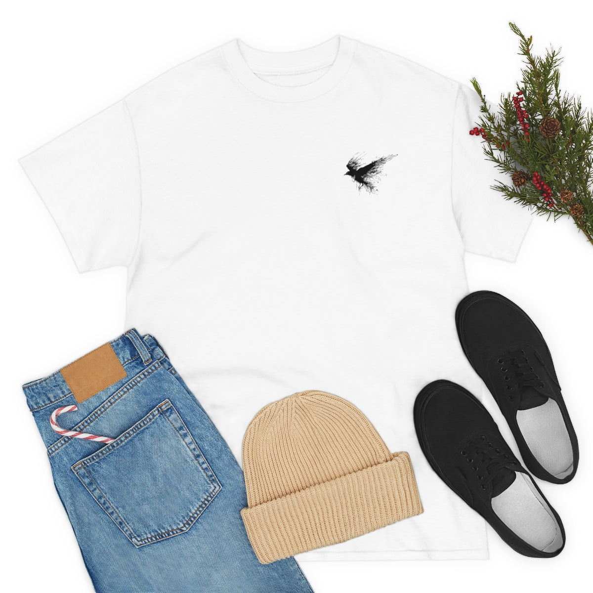 Unisex Heavy Cotton Tee-Crow
