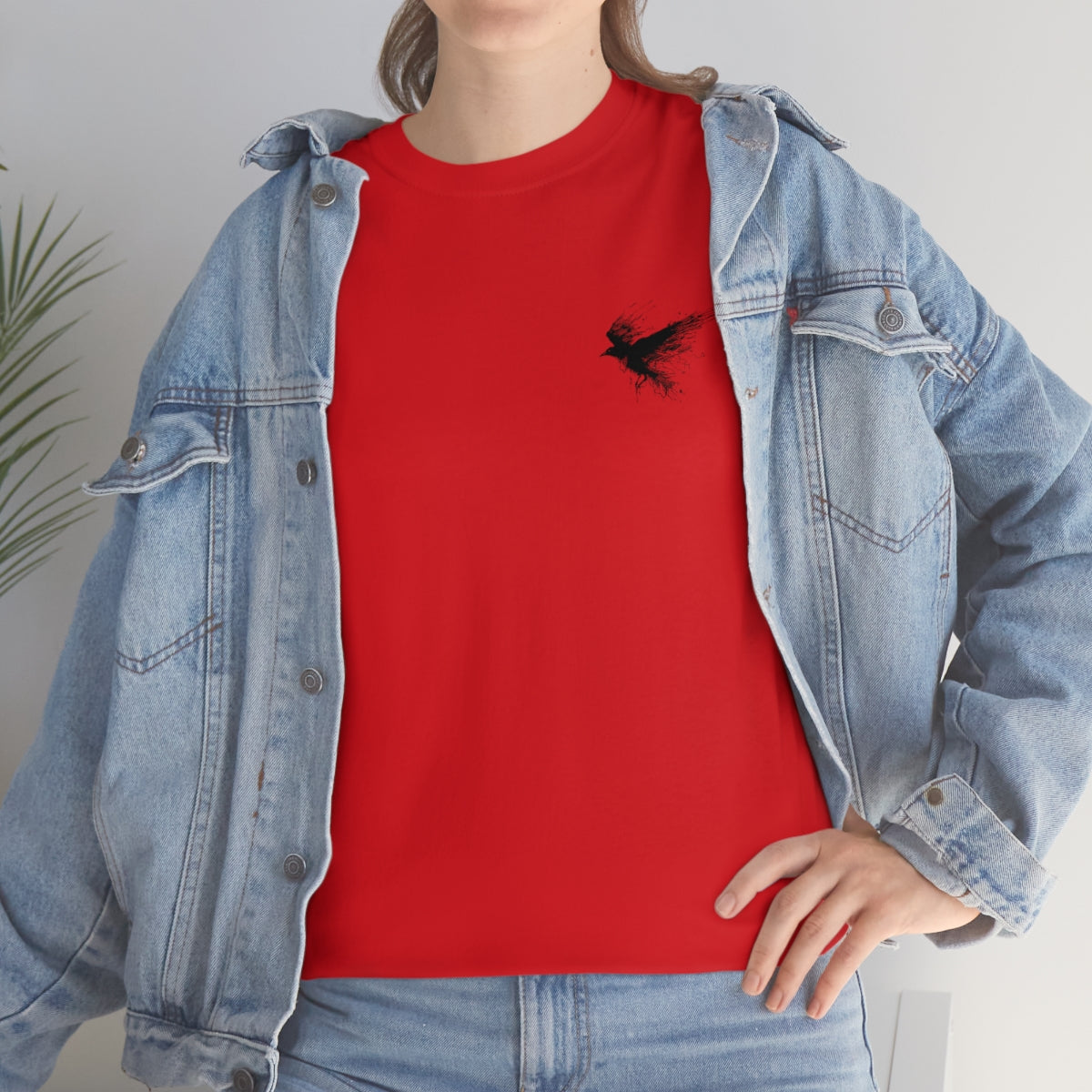 Unisex Heavy Cotton Tee-Crow