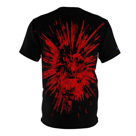 Unisex T-Shirt-Spike Red Skull