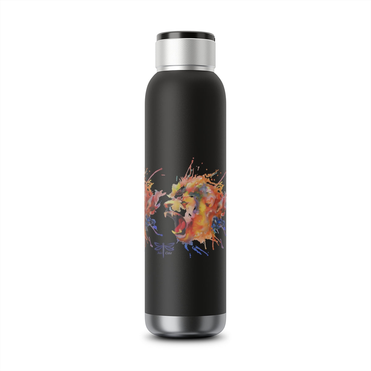 Lion Flames Bottle Soundwave Copper Vacuum Audio 22oz