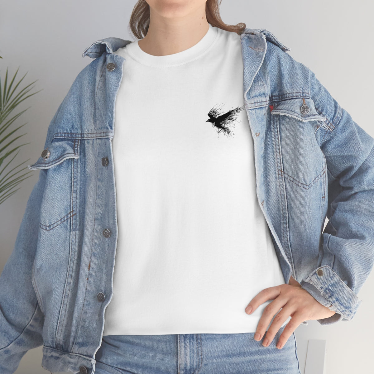 Unisex Heavy Cotton Tee-Crow