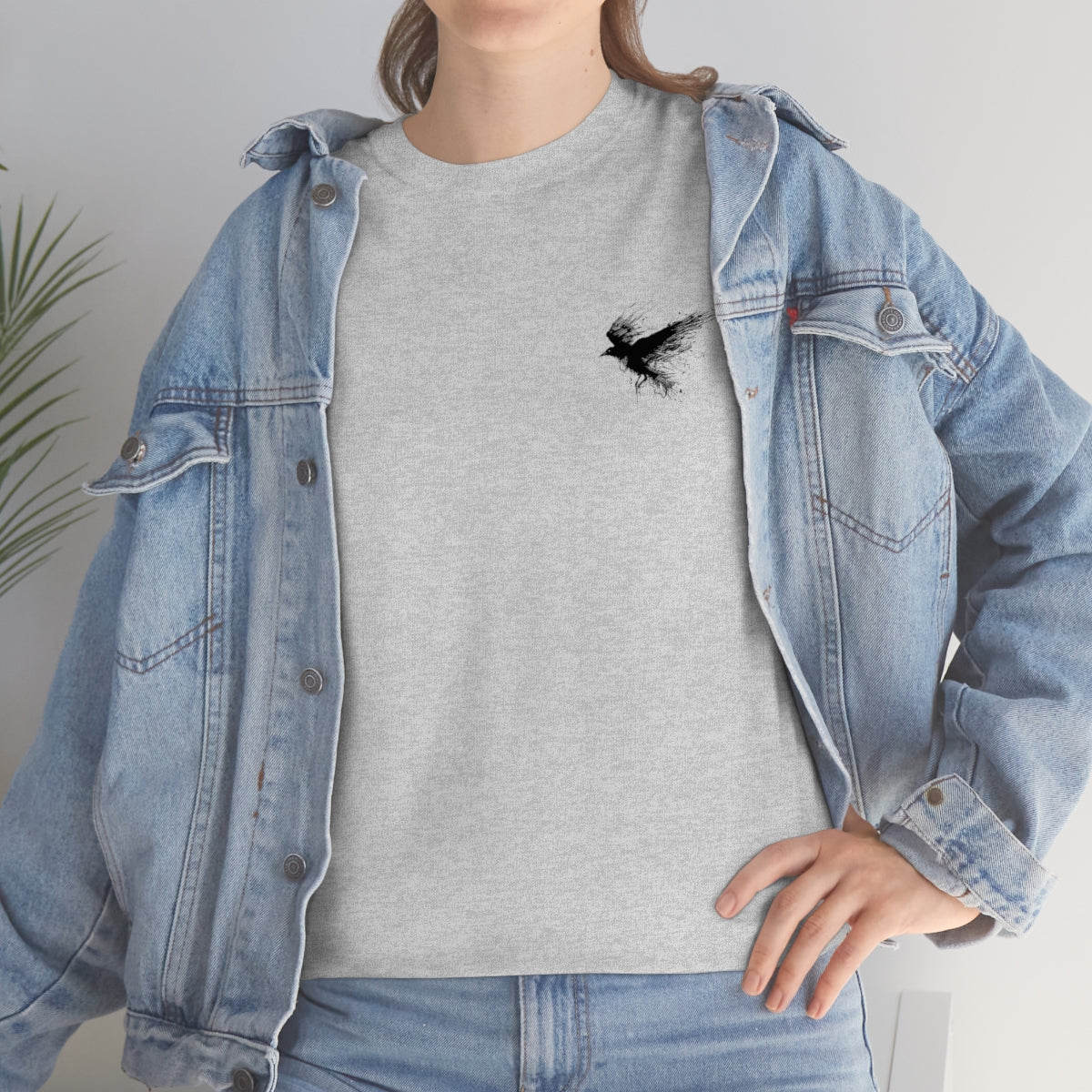 Unisex Heavy Cotton Tee-Crow