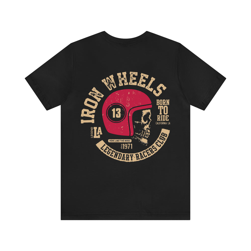 Unisex Jersey Short Sleeve Tee-Iron Wheels