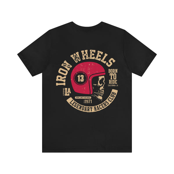 Unisex Jersey Short Sleeve Tee-Iron Wheels