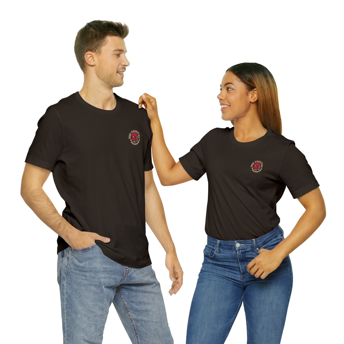 Unisex Jersey Short Sleeve Tee-Iron Wheels