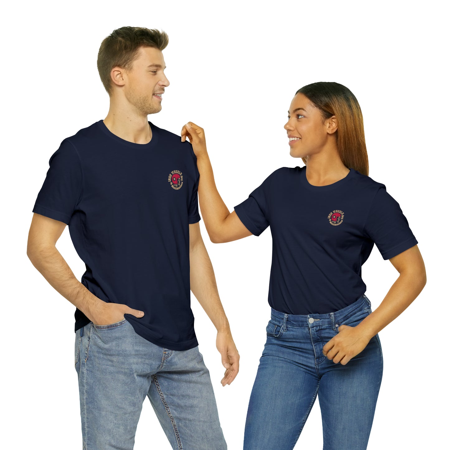 Unisex Jersey Short Sleeve Tee-Iron Wheels