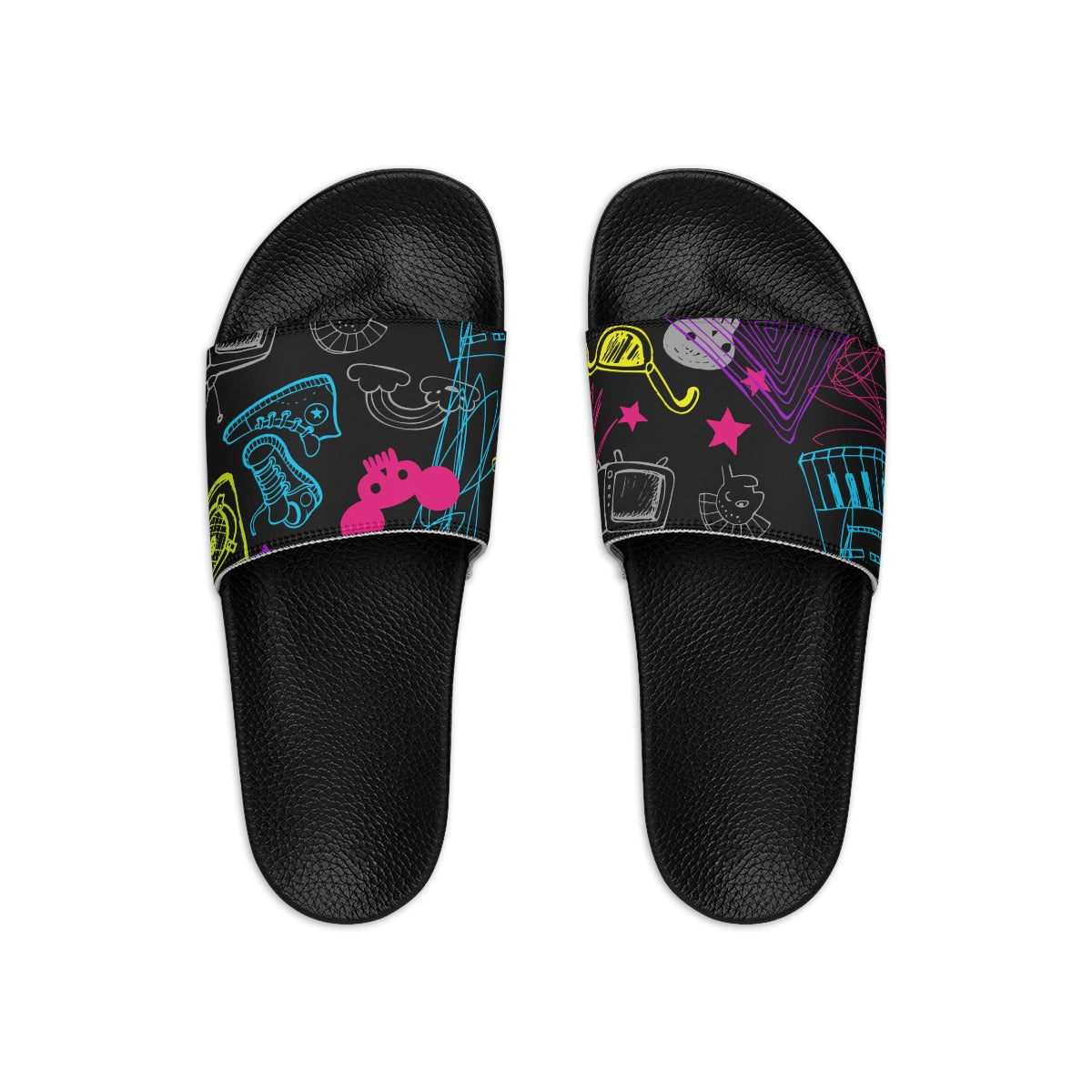 Music Graphic-Women's Slide Sandals