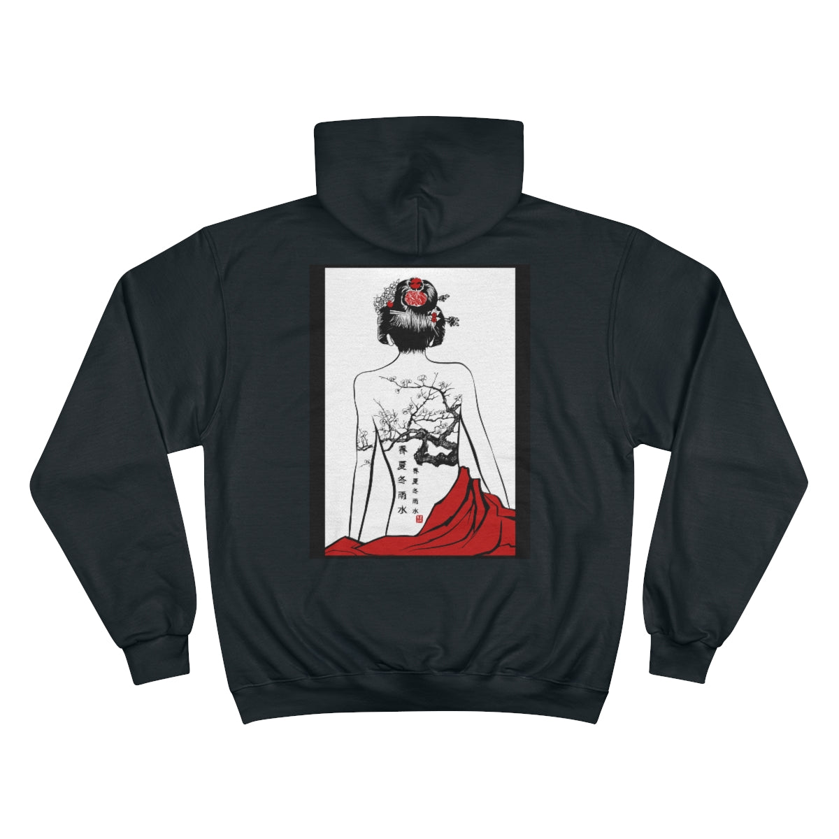 Men's Champion Hoodie-Kyoto Tattoo