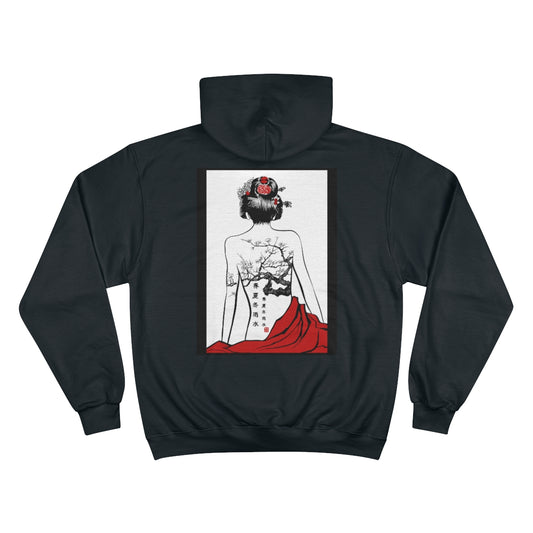 Men's Champion Hoodie-Kyoto Tattoo