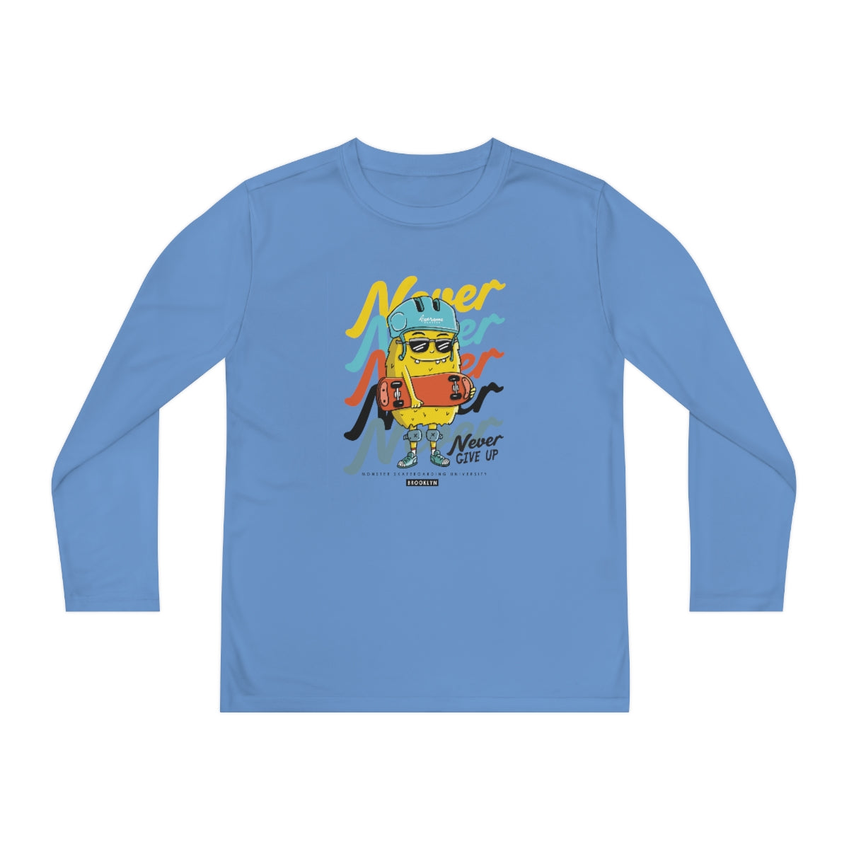 Never Never-Youth Long Sleeve Competitor Tee