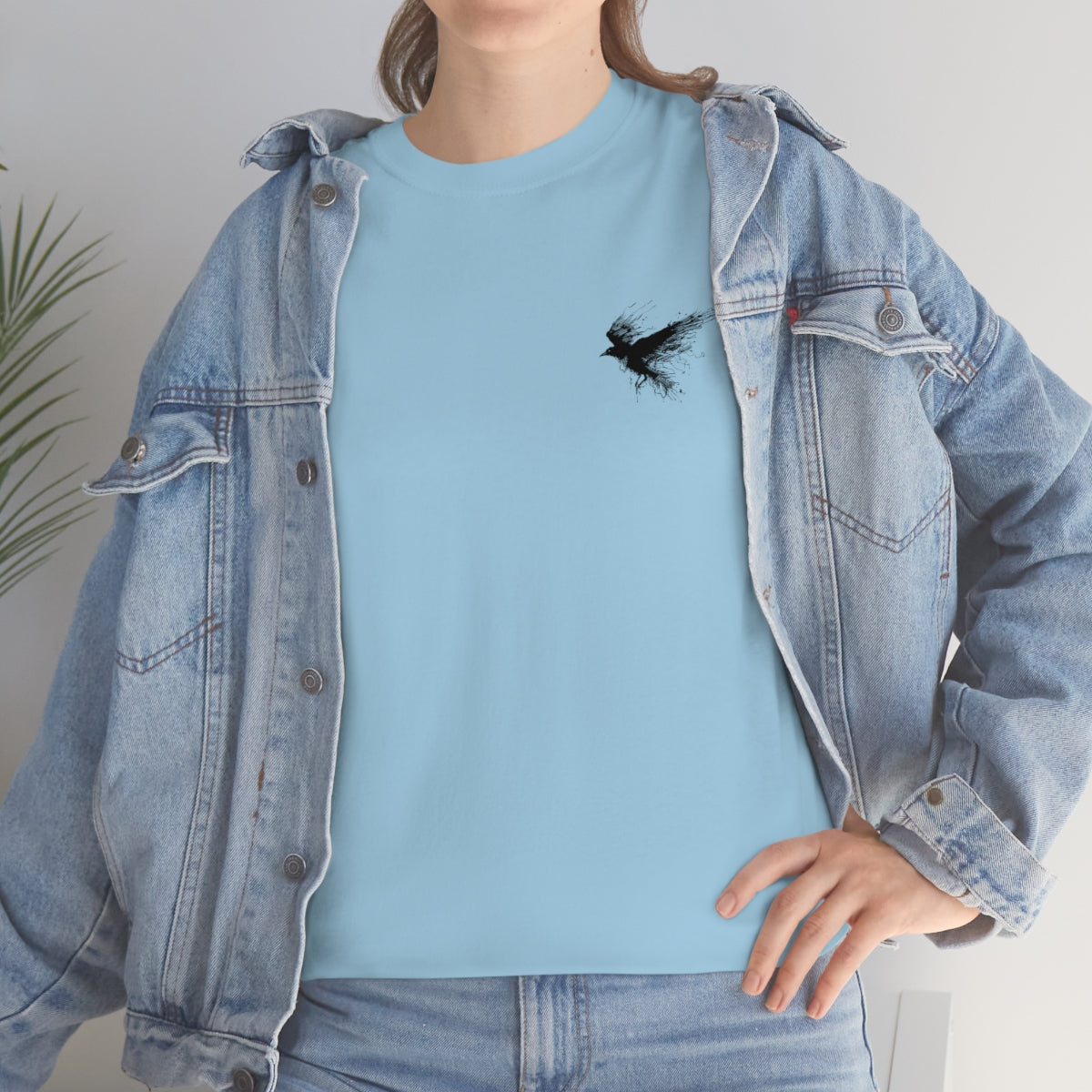 Unisex Heavy Cotton Tee-Crow