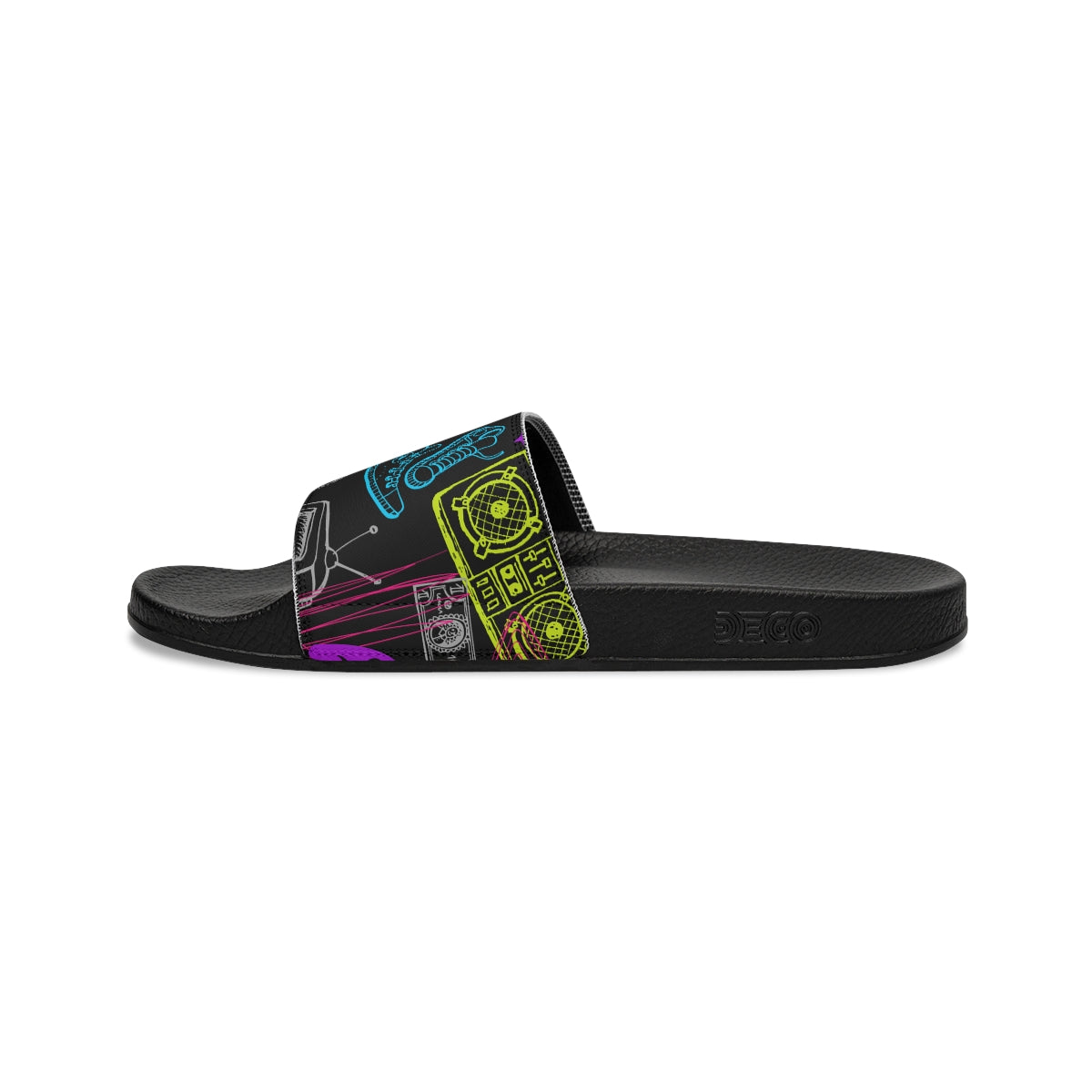 Music Graphic-Women's Slide Sandals