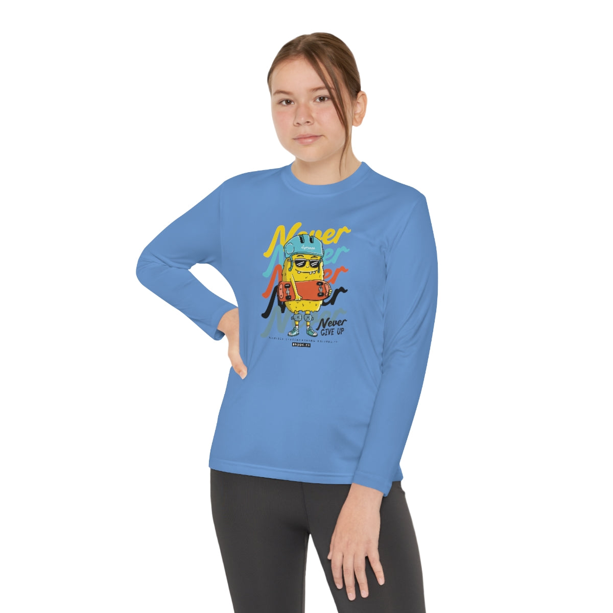 Never Never-Youth Long Sleeve Competitor Tee