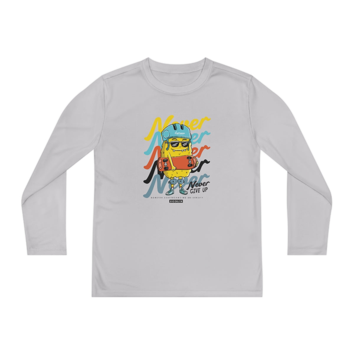 Never Never-Youth Long Sleeve Competitor Tee