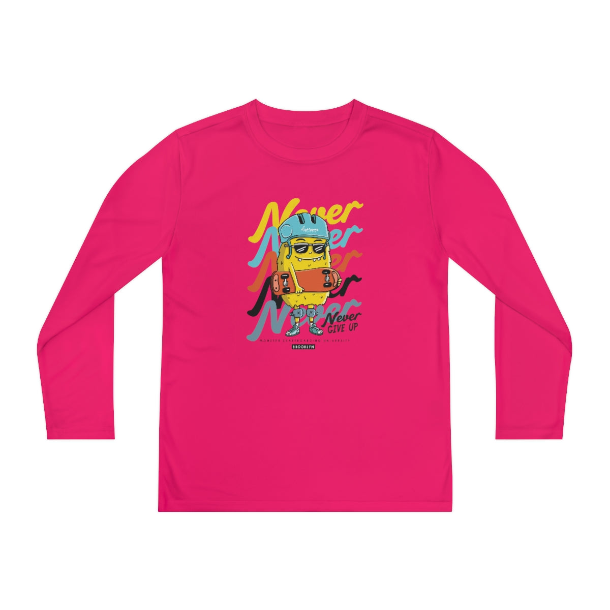 Never Never-Youth Long Sleeve Competitor Tee