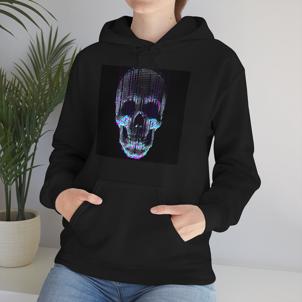 Unisex Heavy Blend™ Hooded Sweatshirt-Glowing Skull