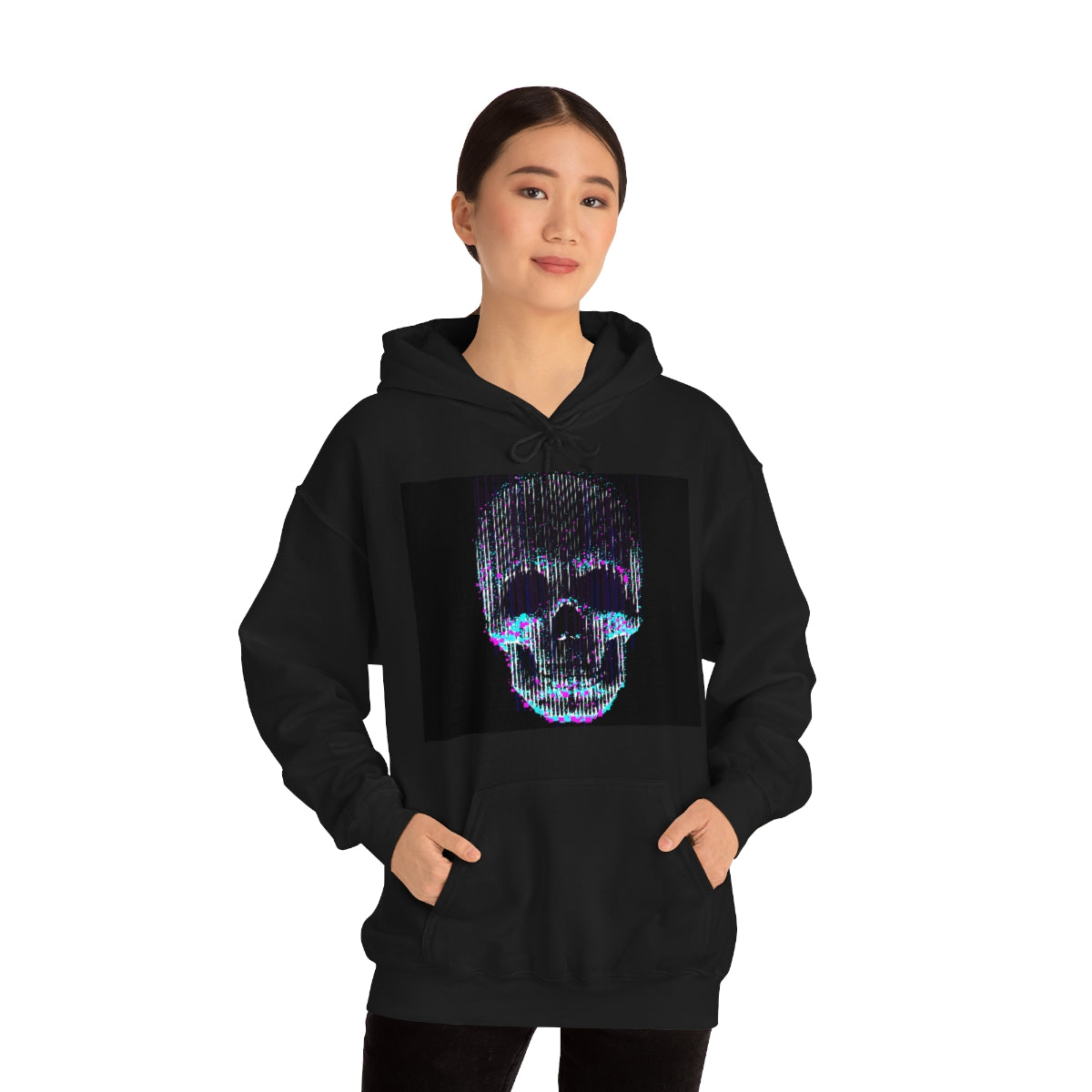 Unisex Heavy Blend™ Hooded Sweatshirt-Glowing Skull