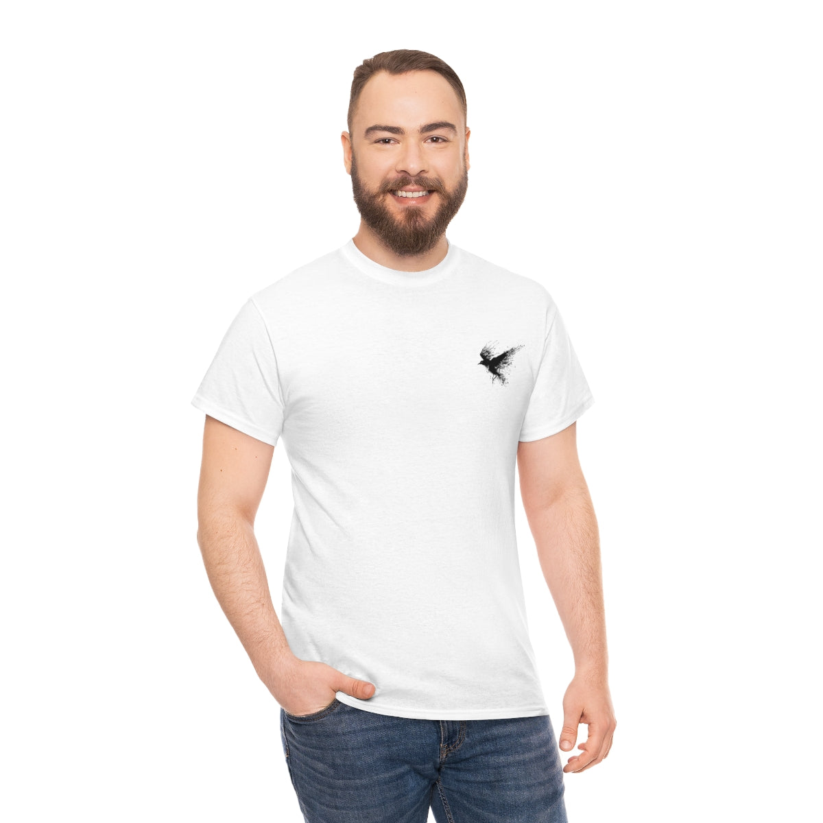 Unisex Heavy Cotton Tee-Crow