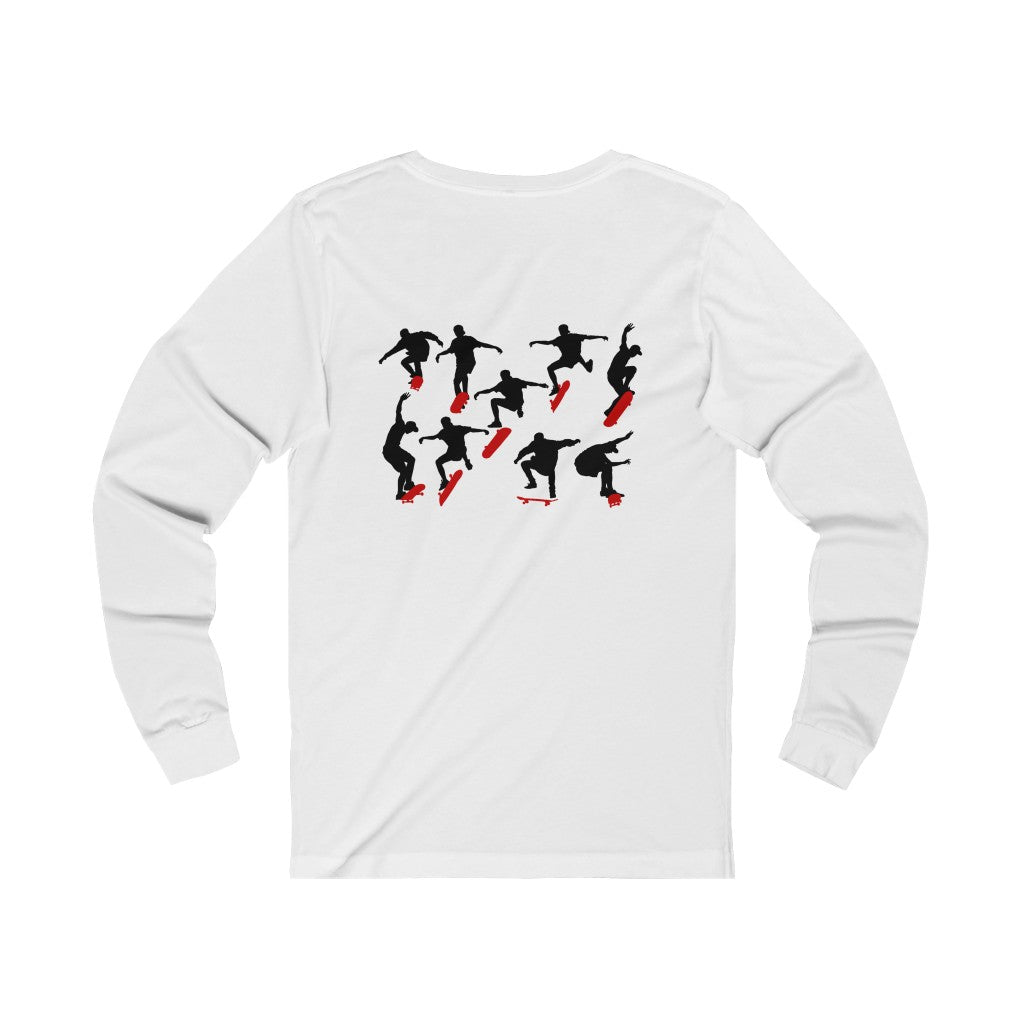 Unisex Jersey Long Sleeve T-Shirt-Skateboarders-