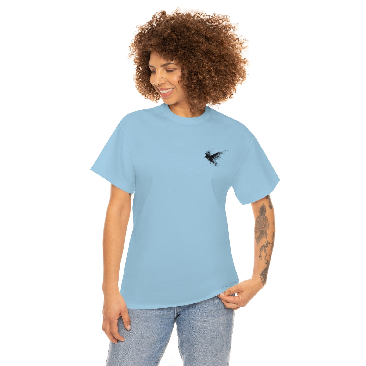 Unisex Heavy Cotton Tee-Crow