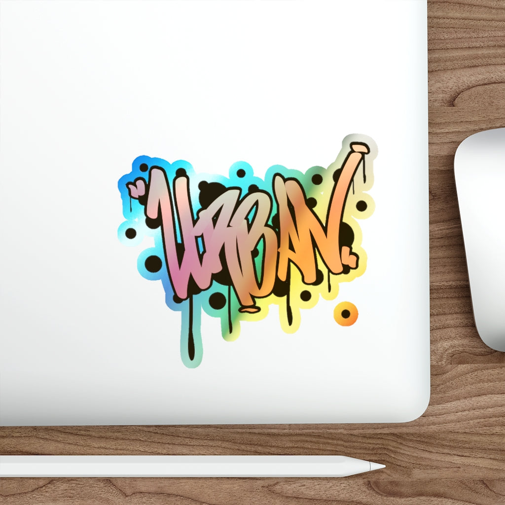 Holographic Die-cut Stickers-Urban