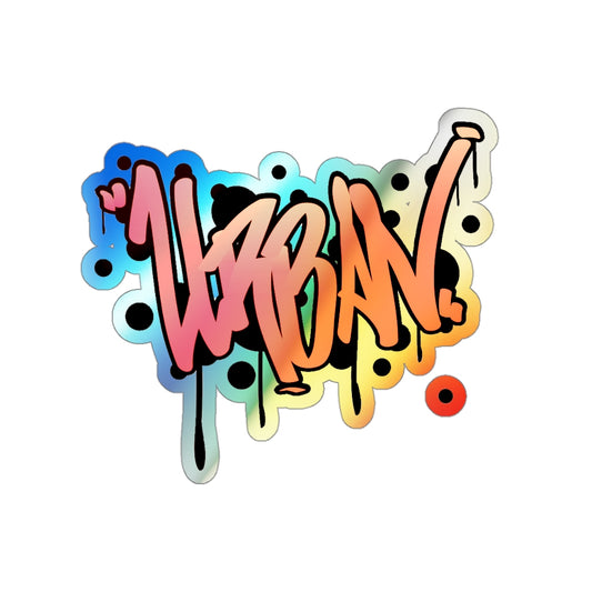 Holographic Die-cut Stickers-Urban