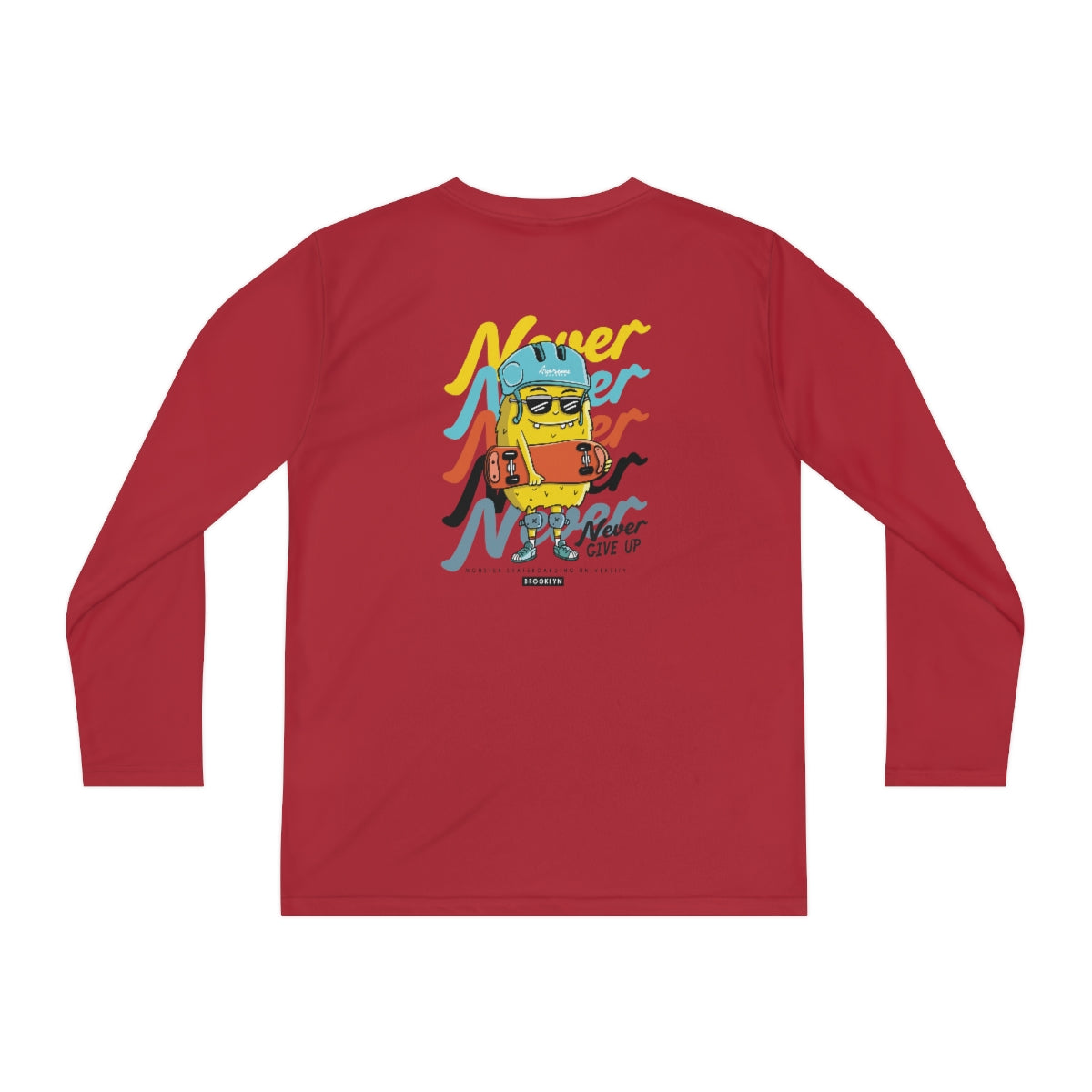 Never Never-Youth Long Sleeve Competitor Tee