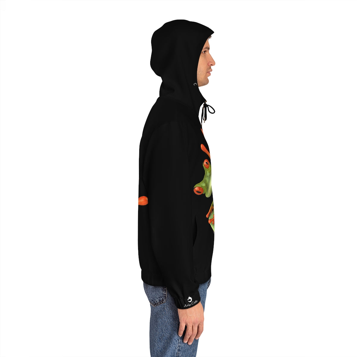 Men's Full-Zip Hoodie- Skater Frog