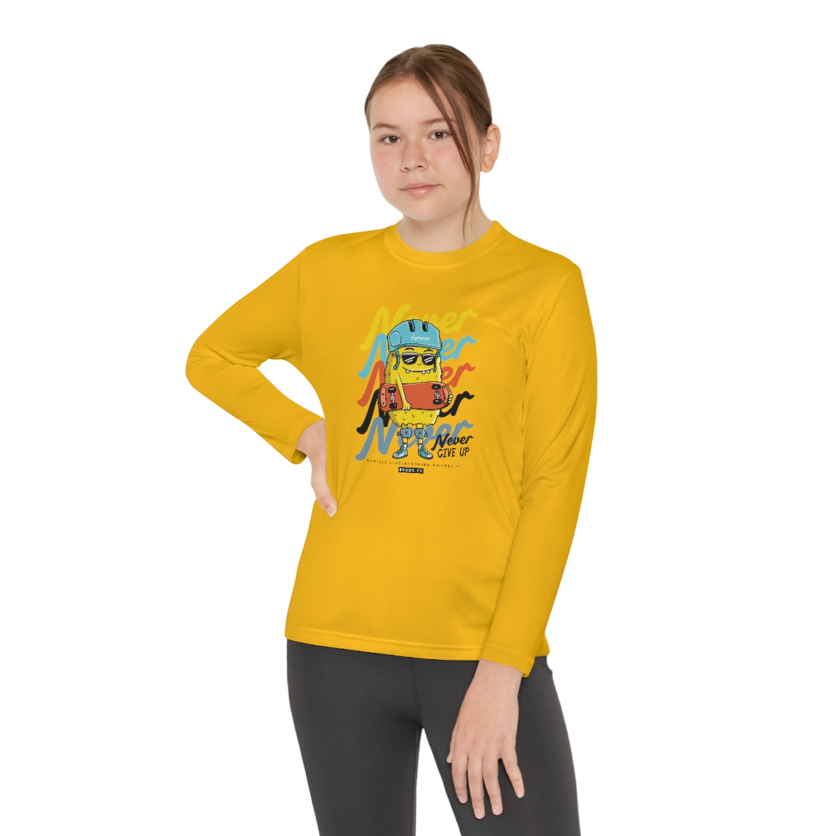 Never Never-Youth Long Sleeve Competitor Tee