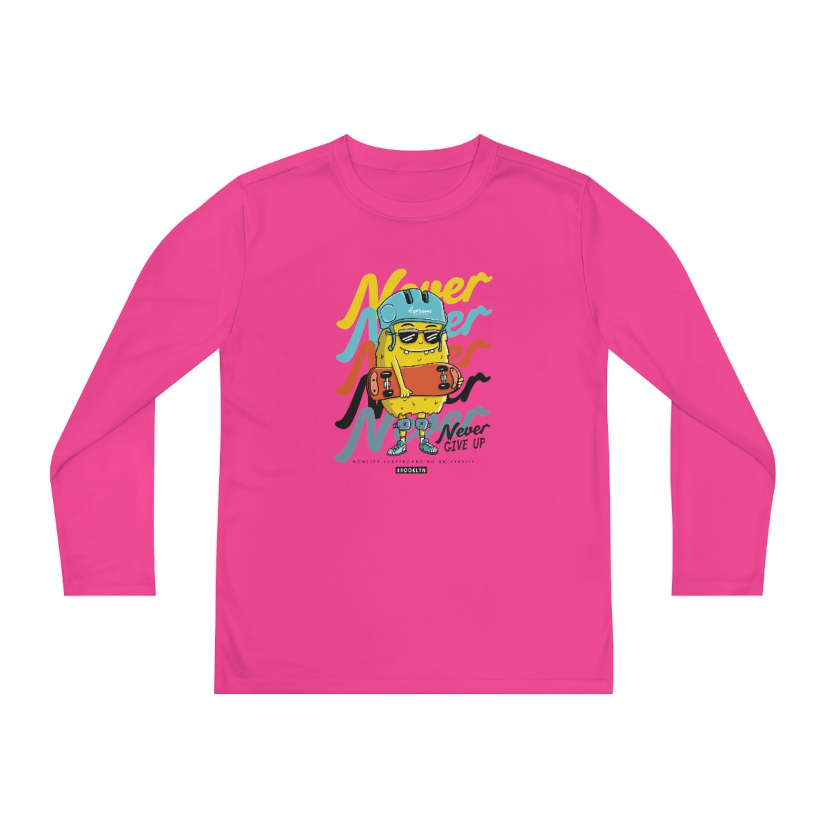 Never Never-Youth Long Sleeve Competitor Tee