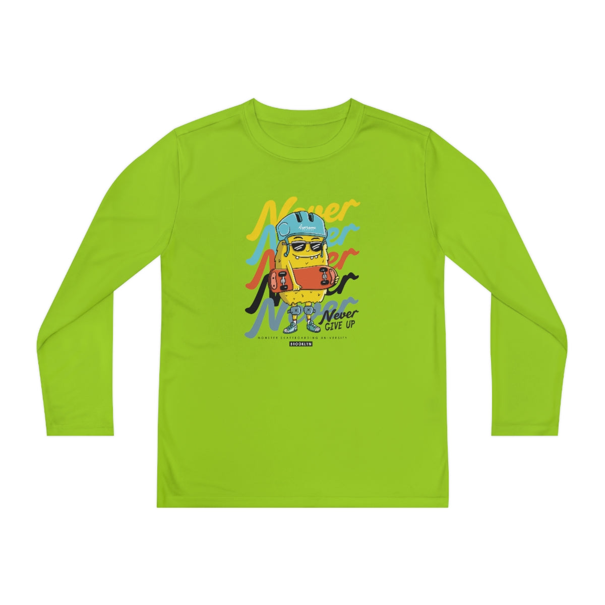 Never Never-Youth Long Sleeve Competitor Tee