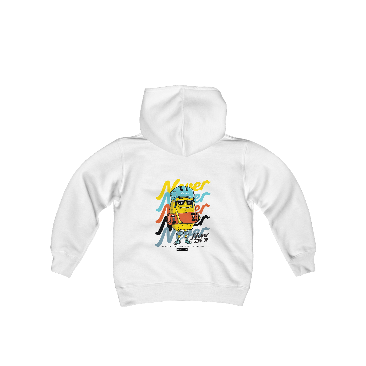 Youth Heavy Blend Hooded Sweatshirt-Never Never