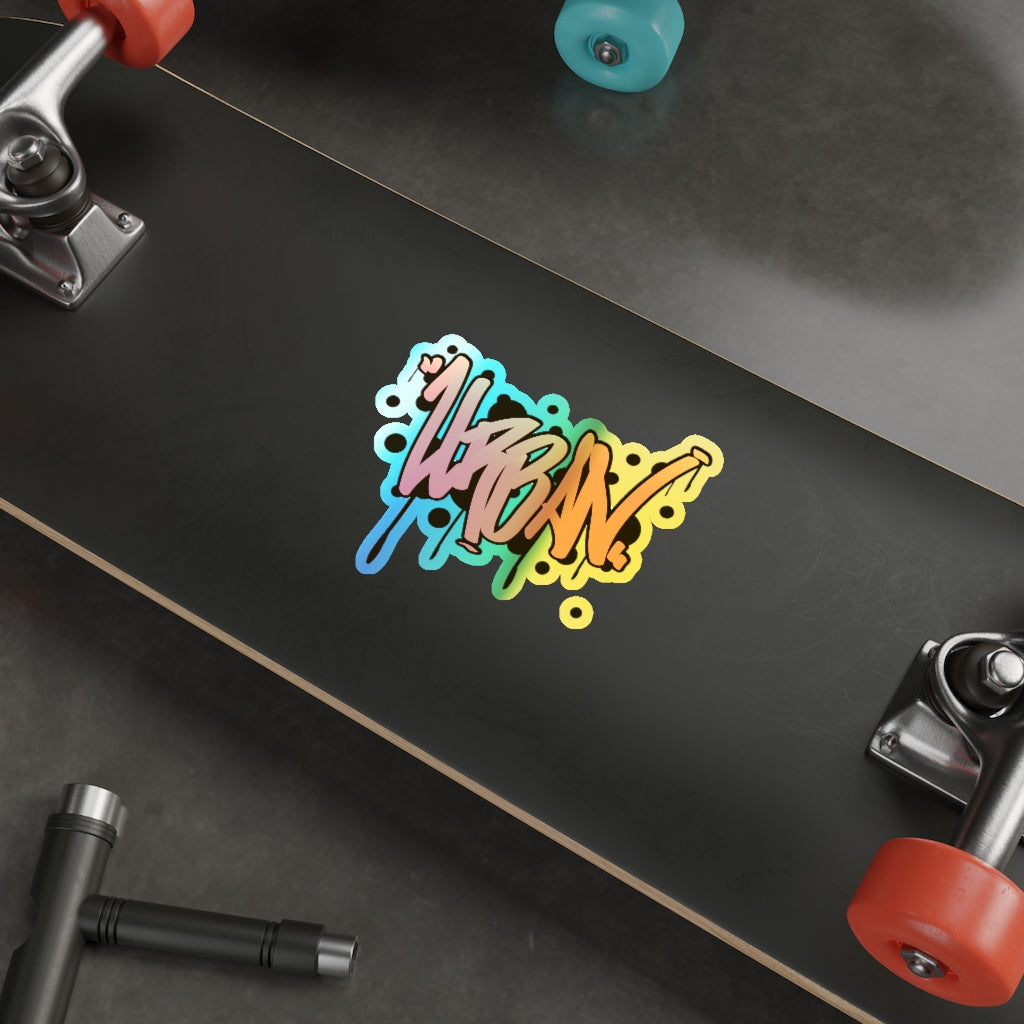 Holographic Die-cut Stickers-Urban