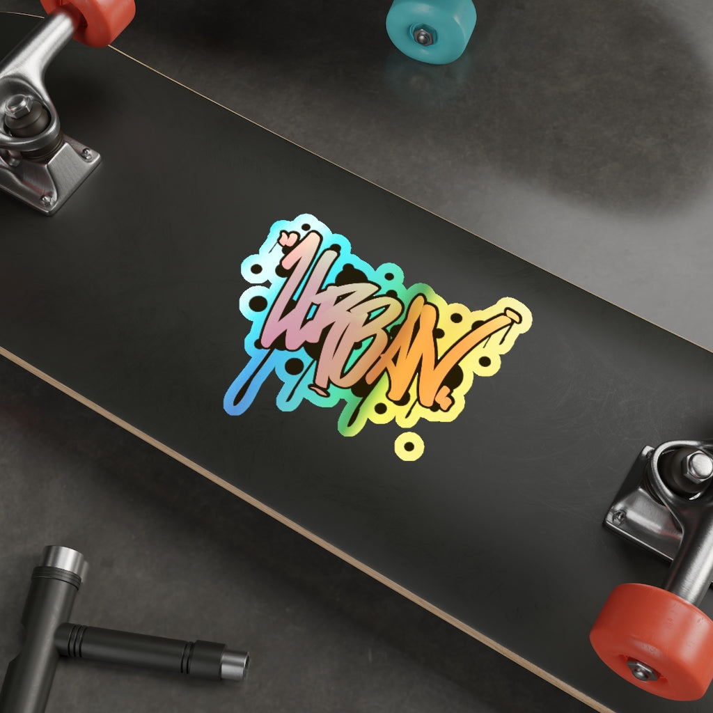 Holographic Die-cut Stickers-Urban