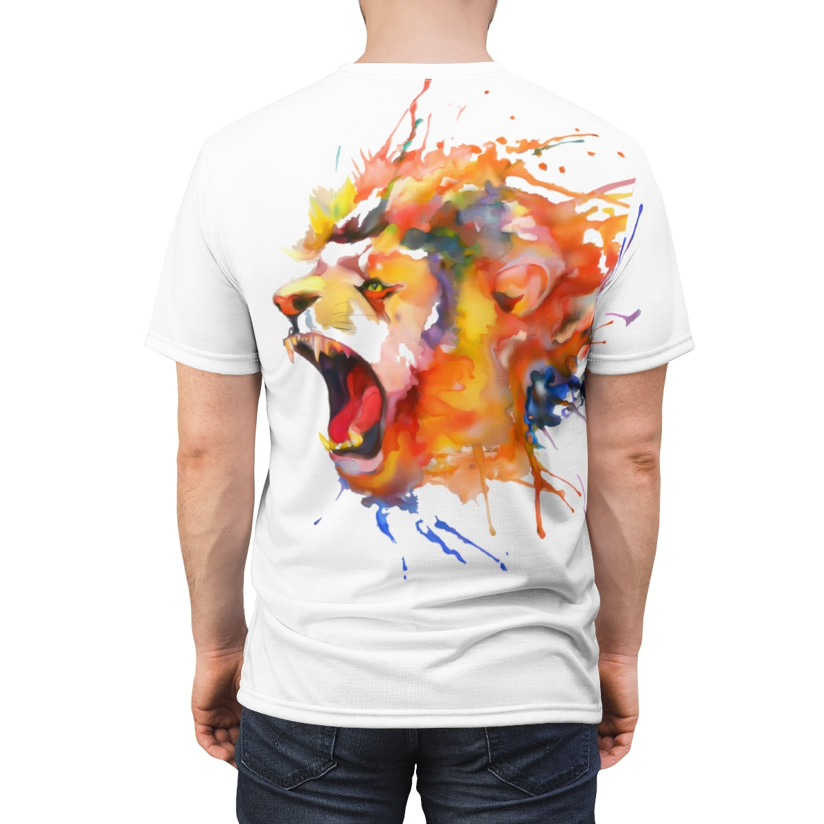 Unisex T-Shirt-Lion-multicolor