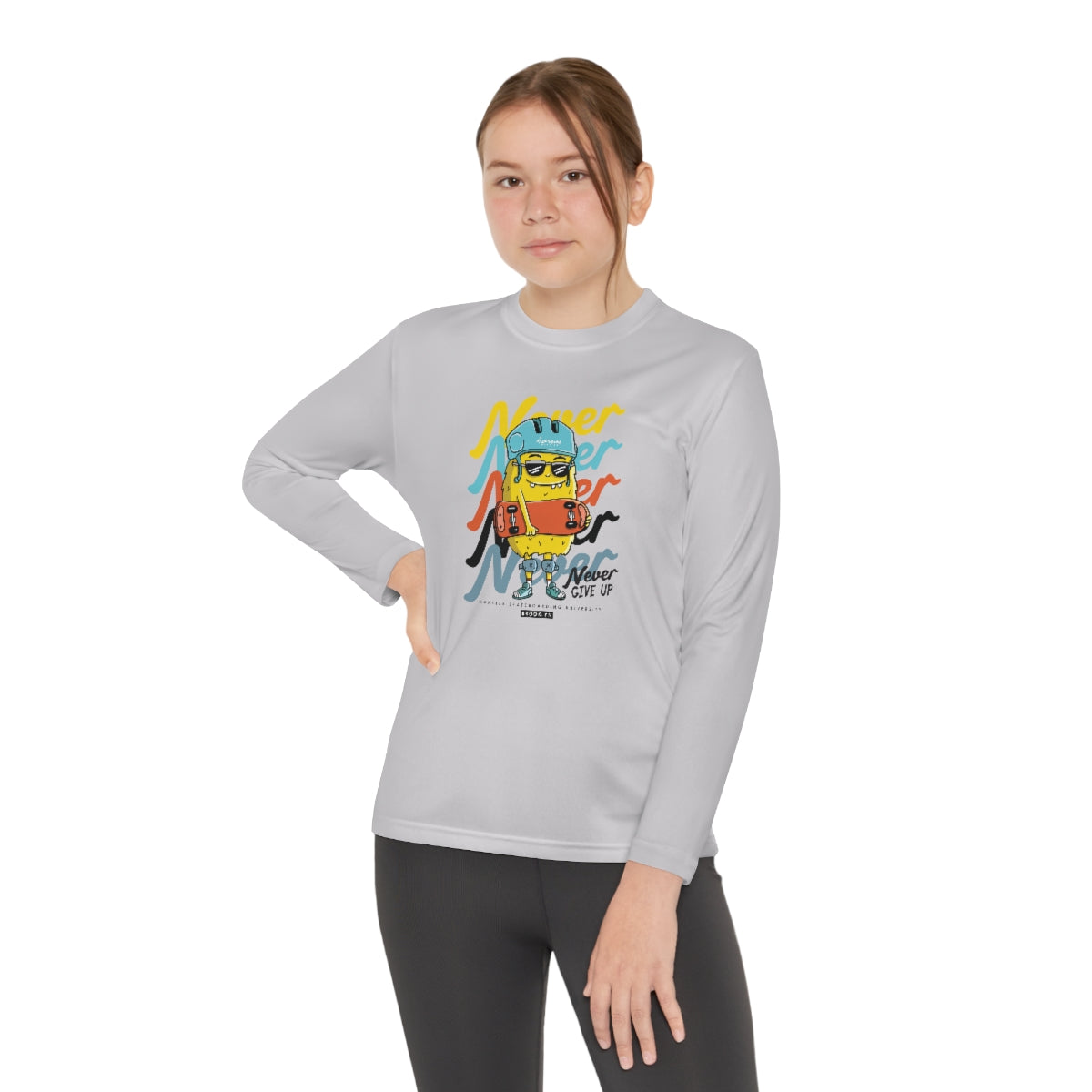 Never Never-Youth Long Sleeve Competitor Tee