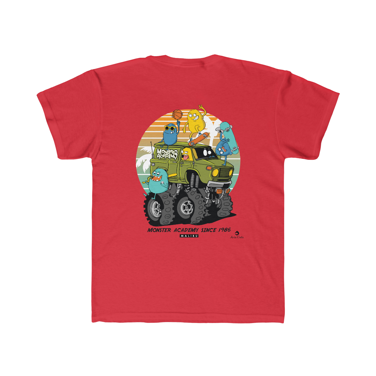 Kids Regular Fit Tee-Monster Academy