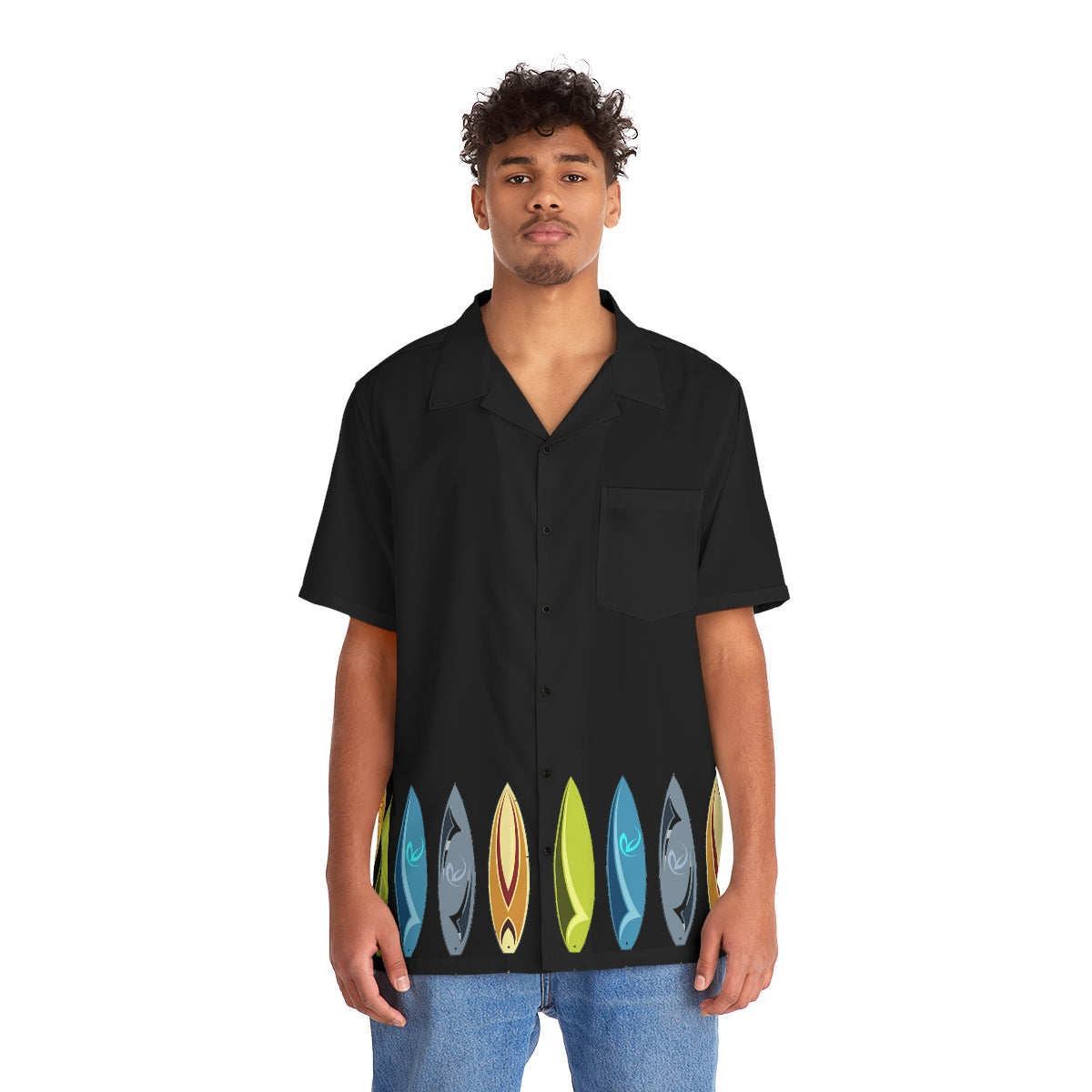 Men's Button Shirt- Surf Boards