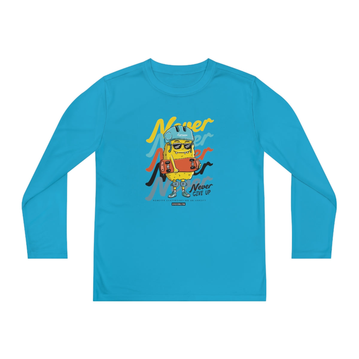 Never Never-Youth Long Sleeve Competitor Tee